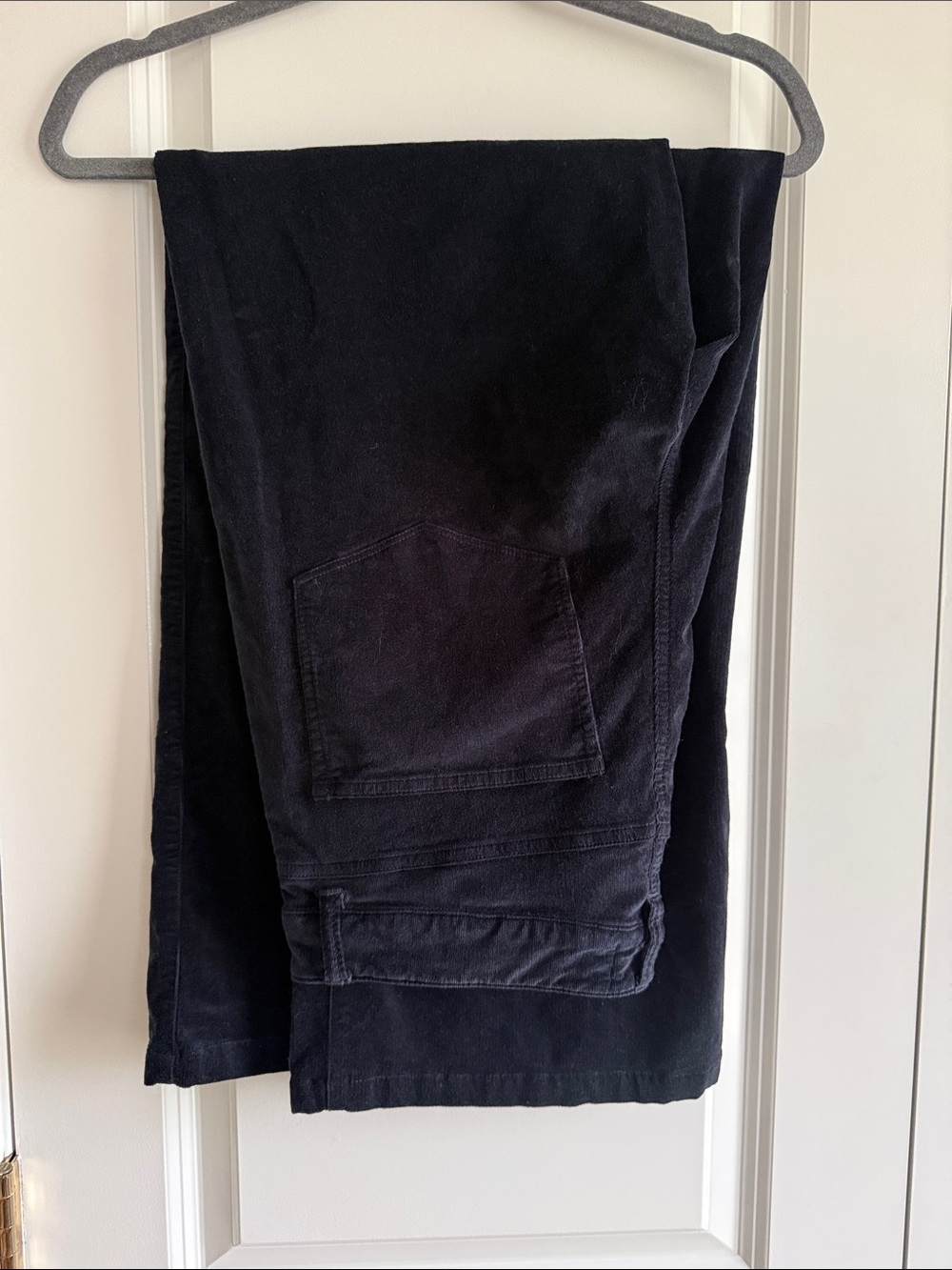 PAIGE Anessa Corduroy High Rise Wide Leg Jeans, Navy, sz. 30, EUC